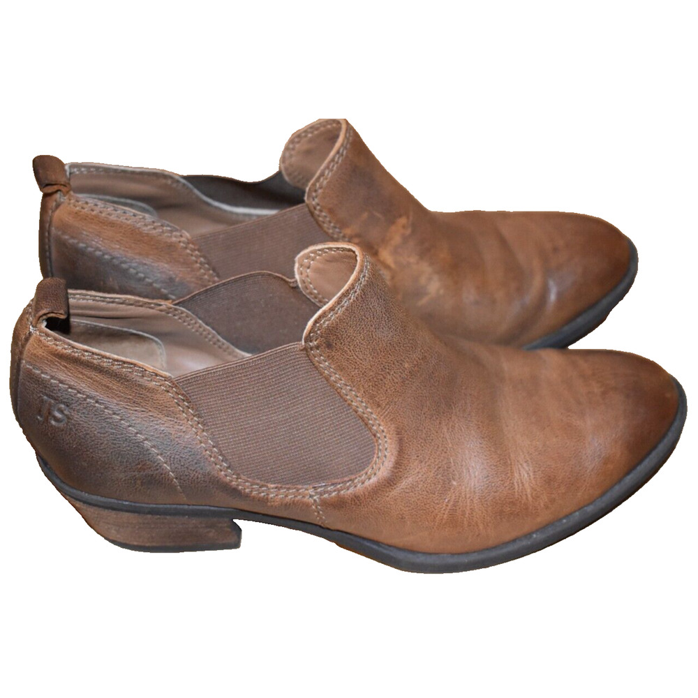 JOSEF SEIBEL Women's Size 6.5 Boots Brown Leather With Elastic side straps Fall